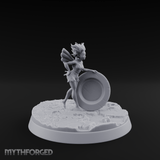 Perched On A Plate Pixie Miniature for Dungeons and Dragons, Pathfinder or other TTRPGs