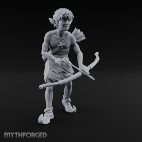 Quiver Shouldered Pixie Archer Miniature for Dungeons and Dragons, Pathfinder or other TTRPGs