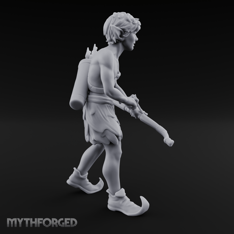 Quiver Shouldered Pixie Archer Miniature for Dungeons and Dragons, Pathfinder or other TTRPGs