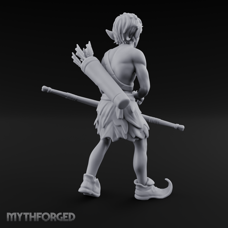 Quiver Shouldered Pixie Archer Miniature for Dungeons and Dragons, Pathfinder or other TTRPGs
