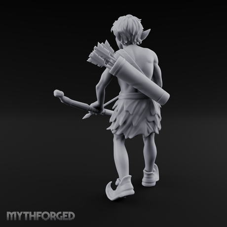 Quiver Shouldered Pixie Archer Miniature for Dungeons and Dragons, Pathfinder or other TTRPGs
