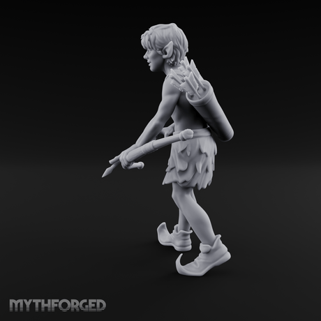 Quiver Shouldered Pixie Archer Miniature for Dungeons and Dragons, Pathfinder or other TTRPGs