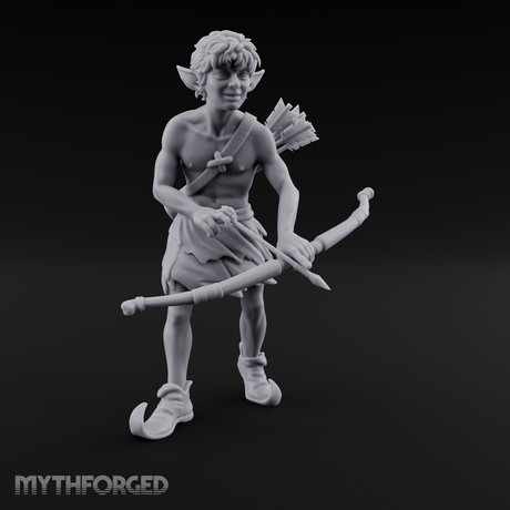 Quiver Shouldered Pixie Archer Miniature for Dungeons and Dragons, Pathfinder or other TTRPGs