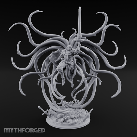 Exploding With Power Angel Miniature for Dungeons and Dragons, Pathfinder or other TTRPGs