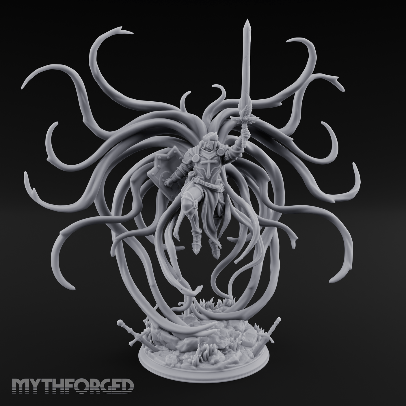 Exploding With Power Angel Miniature for Dungeons and Dragons, Pathfinder or other TTRPGs