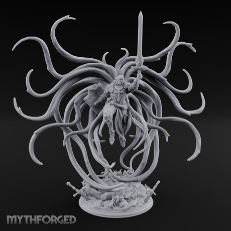 Exploding With Power Angel Miniature for Dungeons and Dragons, Pathfinder or other TTRPGs