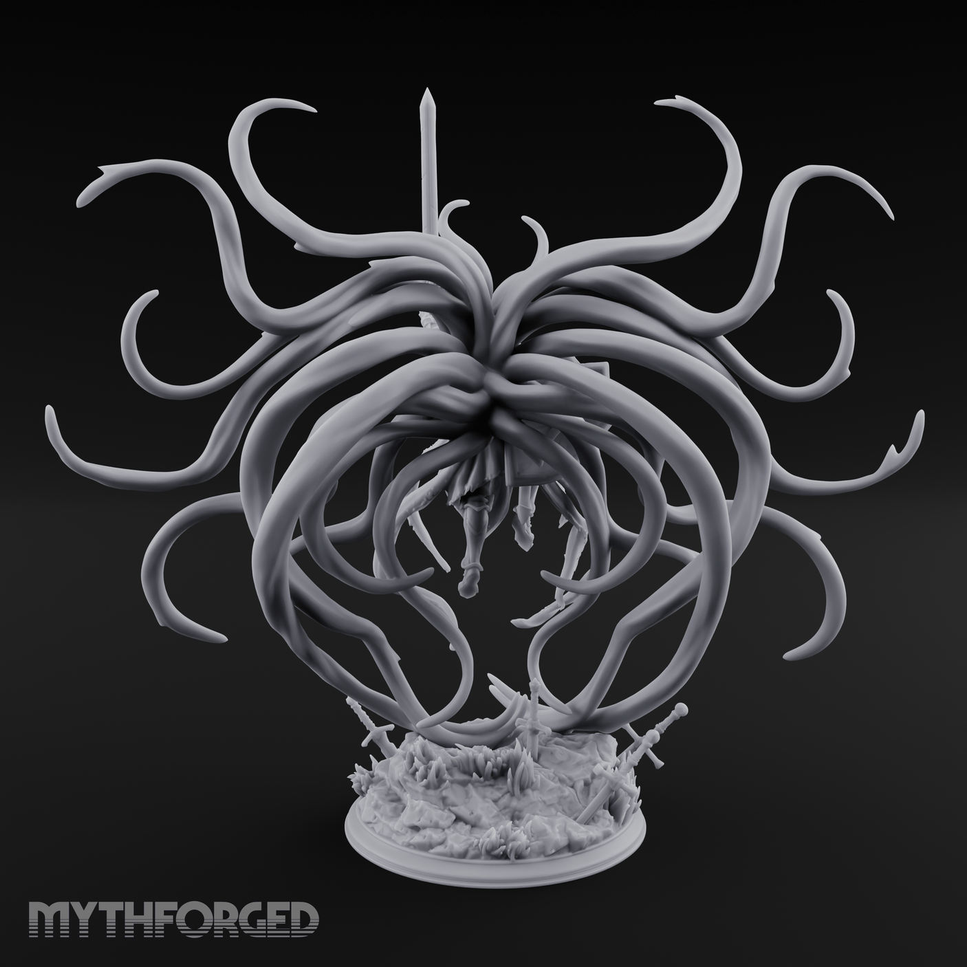 Exploding With Power Angel Miniature for Dungeons and Dragons, Pathfinder or other TTRPGs