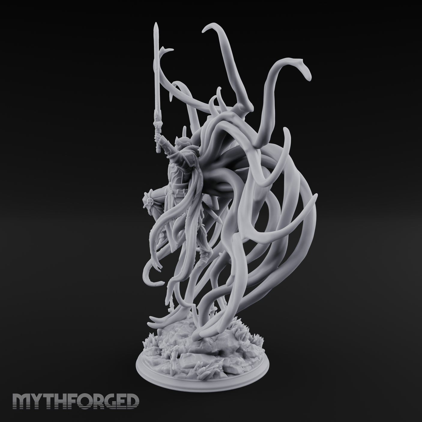 Exploding With Power Angel Miniature for Dungeons and Dragons, Pathfinder or other TTRPGs