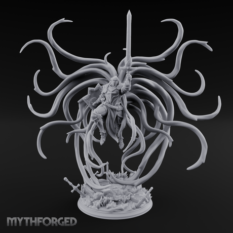 Exploding With Power Angel Miniature for Dungeons and Dragons, Pathfinder or other TTRPGs