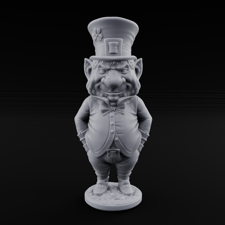 Pot Of Gold Guarding Gnome Leprechaun A Miniature for Dungeons and Dragons, Pathfinder or other TTRPGs