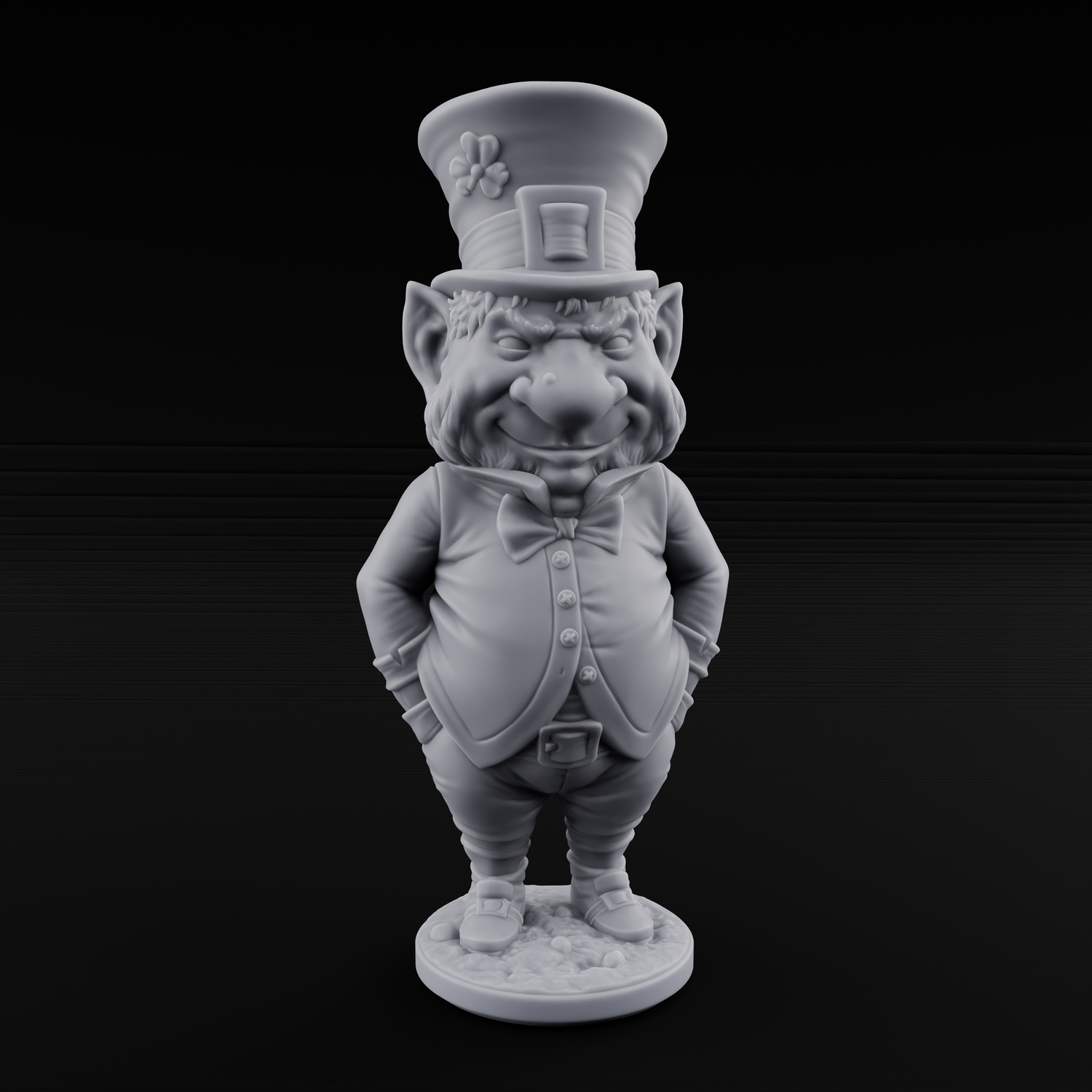 Pot Of Gold Guarding Gnome Leprechauns Miniature for Dungeons and Dragons, Pathfinder or other TTRPGs