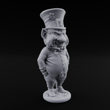 Pot Of Gold Guarding Gnome Leprechaun A Miniature for Dungeons and Dragons, Pathfinder or other TTRPGs