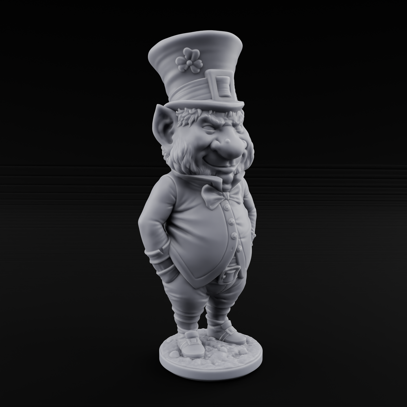 Pot Of Gold Guarding Gnome Leprechauns Miniature for Dungeons and Dragons, Pathfinder or other TTRPGs