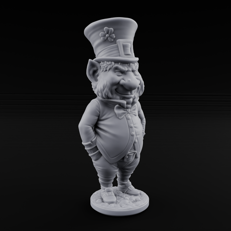 Pot Of Gold Guarding Gnome Leprechauns Miniature for Dungeons and Dragons, Pathfinder or other TTRPGs