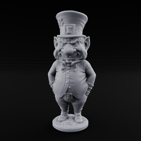 Pot Of Gold Guarding Gnome Leprechaun A Miniature for Dungeons and Dragons, Pathfinder or other TTRPGs