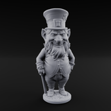 Pot Of Gold Guarding Gnome Leprechaun B Miniature for Dungeons and Dragons, Pathfinder or other TTRPGs