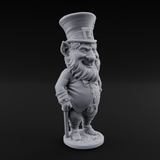 Pot Of Gold Guarding Gnome Leprechaun B Miniature for Dungeons and Dragons, Pathfinder or other TTRPGs