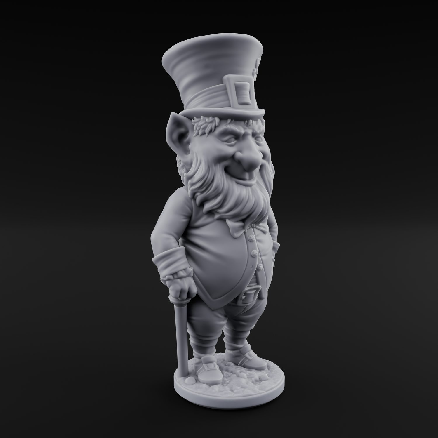 Pot Of Gold Guarding Gnome Leprechauns Miniature for Dungeons and Dragons, Pathfinder or other TTRPGs