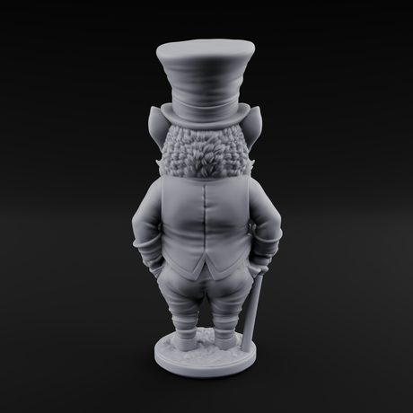 Pot Of Gold Guarding Gnome Leprechaun B Miniature for Dungeons and Dragons, Pathfinder or other TTRPGs