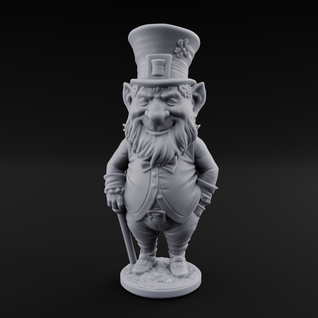 Pot Of Gold Guarding Gnome Leprechauns Miniature for Dungeons and Dragons, Pathfinder or other TTRPGs
