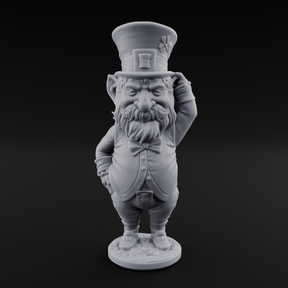 Pot Of Gold Guarding Gnome Leprechaun C Miniature for Dungeons and Dragons, Pathfinder or other TTRPGs