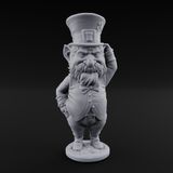 Pot Of Gold Guarding Gnome Leprechauns Miniature for Dungeons and Dragons, Pathfinder or other TTRPGs