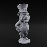 Pot Of Gold Guarding Gnome Leprechauns Miniature for Dungeons and Dragons, Pathfinder or other TTRPGs