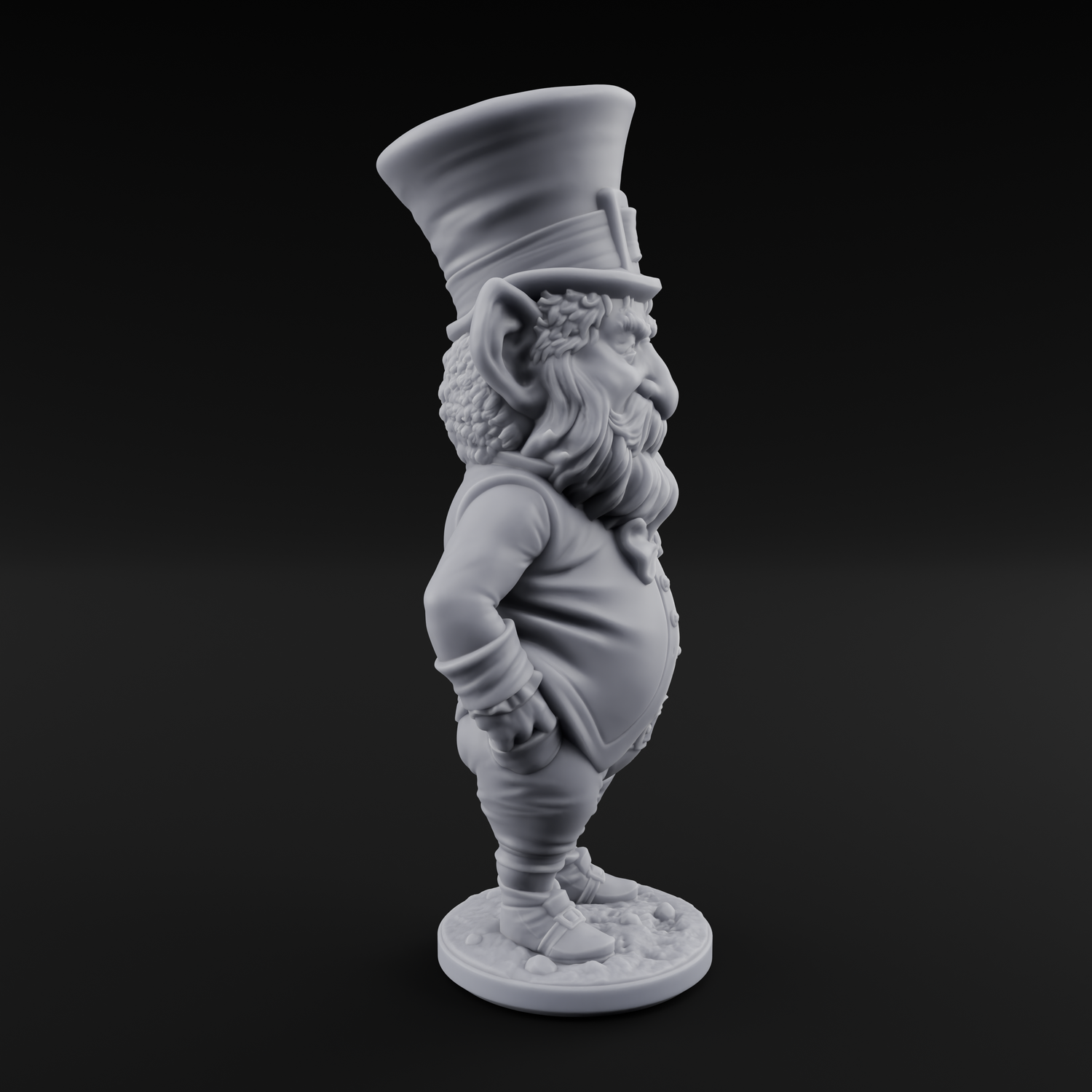 Pot Of Gold Guarding Gnome Leprechaun C Miniature for Dungeons and Dragons, Pathfinder or other TTRPGs