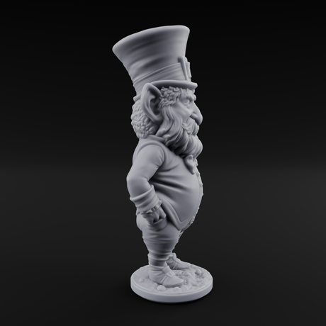 Pot Of Gold Guarding Gnome Leprechaun C Miniature for Dungeons and Dragons, Pathfinder or other TTRPGs