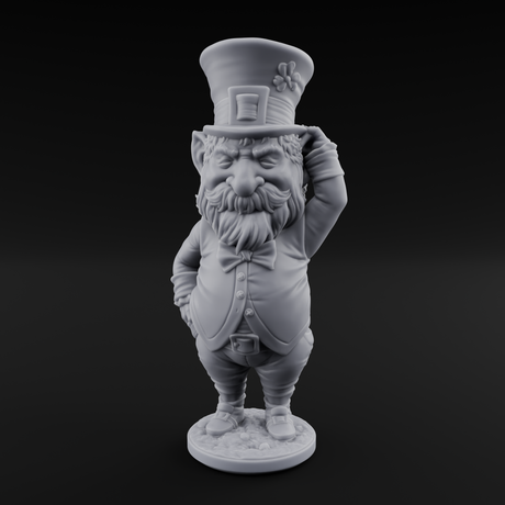 Pot Of Gold Guarding Gnome Leprechauns Miniature for Dungeons and Dragons, Pathfinder or other TTRPGs