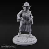 Letters In Hand Hybrid Postwoman Miniature for Dungeons and Dragons, Pathfinder or other TTRPGs