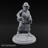 Letters In Hand Hybrid Postwoman Miniature for Dungeons and Dragons, Pathfinder or other TTRPGs