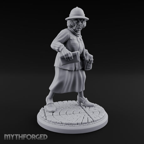 Letters In Hand Hybrid Postwoman Miniature for Dungeons and Dragons, Pathfinder or other TTRPGs