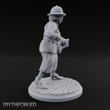 Letters In Hand Hybrid Postwoman Miniature for Dungeons and Dragons, Pathfinder or other TTRPGs