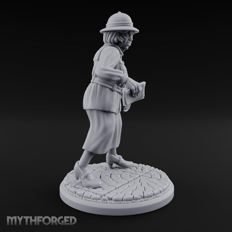 Letters In Hand Hybrid Postwoman Miniature for Dungeons and Dragons, Pathfinder or other TTRPGs