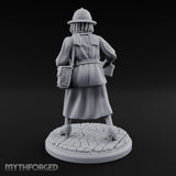 Letters In Hand Hybrid Postwoman Miniature for Dungeons and Dragons, Pathfinder or other TTRPGs