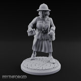 Letters In Hand Hybrid Postwoman Miniature for Dungeons and Dragons, Pathfinder or other TTRPGs