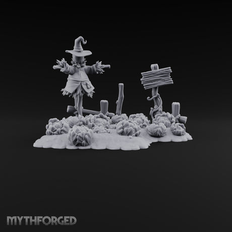 Scarecrow-Tended Vegetable Patch B Miniature for Dungeons and Dragons, Pathfinder or other TTRPGs