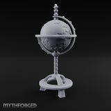 Spun Past Every Border Ornate Standing World Globe
