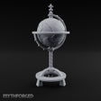 Spun Past Every Border Ornate Standing World Globe
