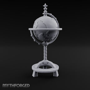 Spun Past Every Border Ornate Standing World Globe