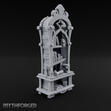 Skull Keeps the Reading List Gothic Wooden Bookcase