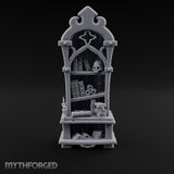 Skull Keeps the Reading List Gothic Wooden Bookcase
