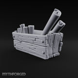 Chart Your Own Course Wooden Crate of Map Scrolls