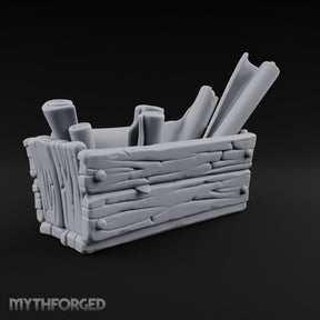 Chart Your Own Course Wooden Crate of Map Scrolls