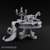 Quill Still Wet, Scholar Gone Wooden Round Study Table