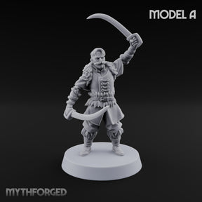 Moustache Waxed, Sabres Drawn Twice Human Dual Sabre Warrior A