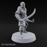 Moustache Waxed, Sabres Drawn Twice Human Dual Sabre Warriors — B