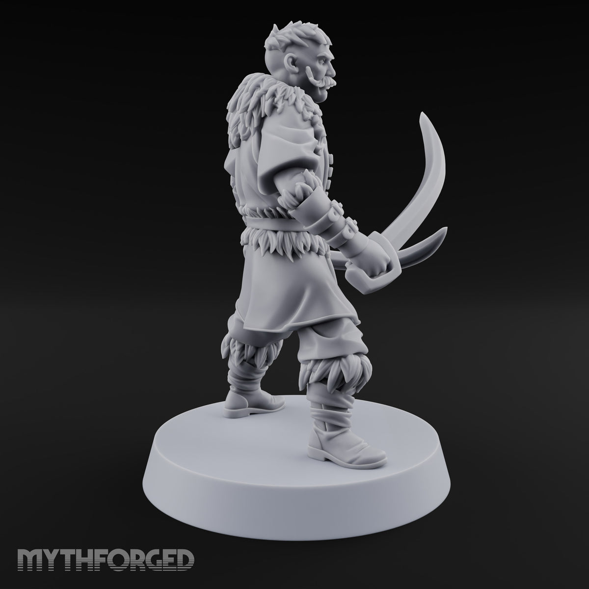 Moustache Waxed, Sabres Drawn Twice Human Dual Sabre Warriors — B