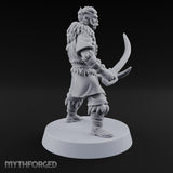 Moustache Waxed, Sabres Drawn Twice Human Dual Sabre Warriors — B